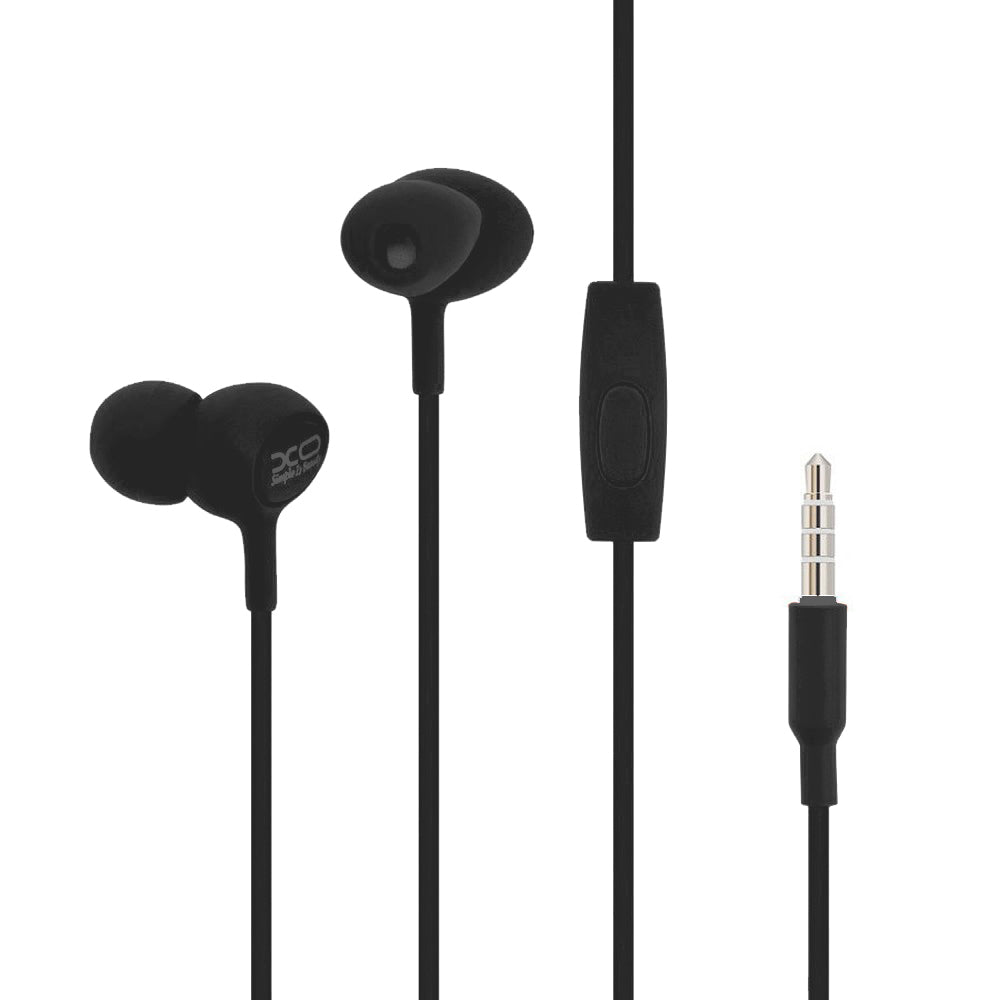 Handsfree 3.5mm XO Design S6, Fekete