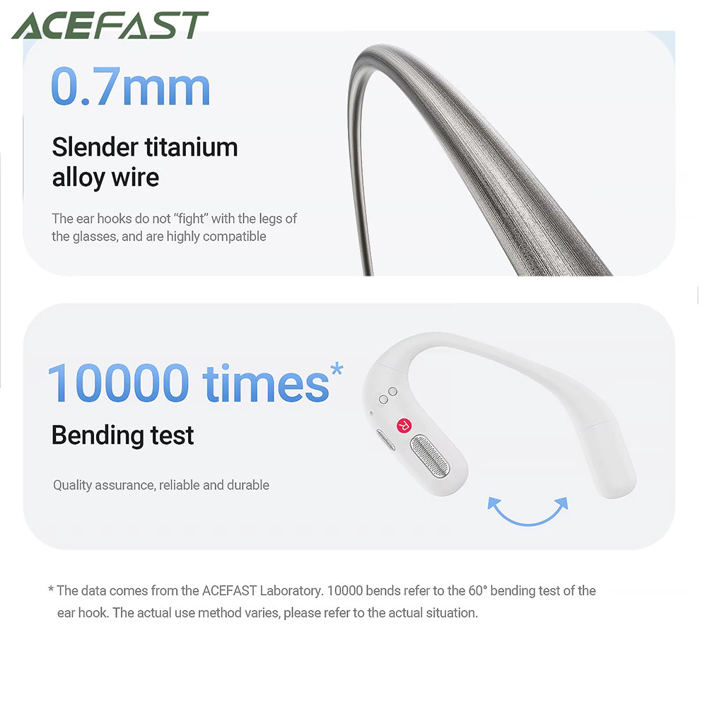 Handsfree Bluetooth Acefast FA002, TWS, Fehér
