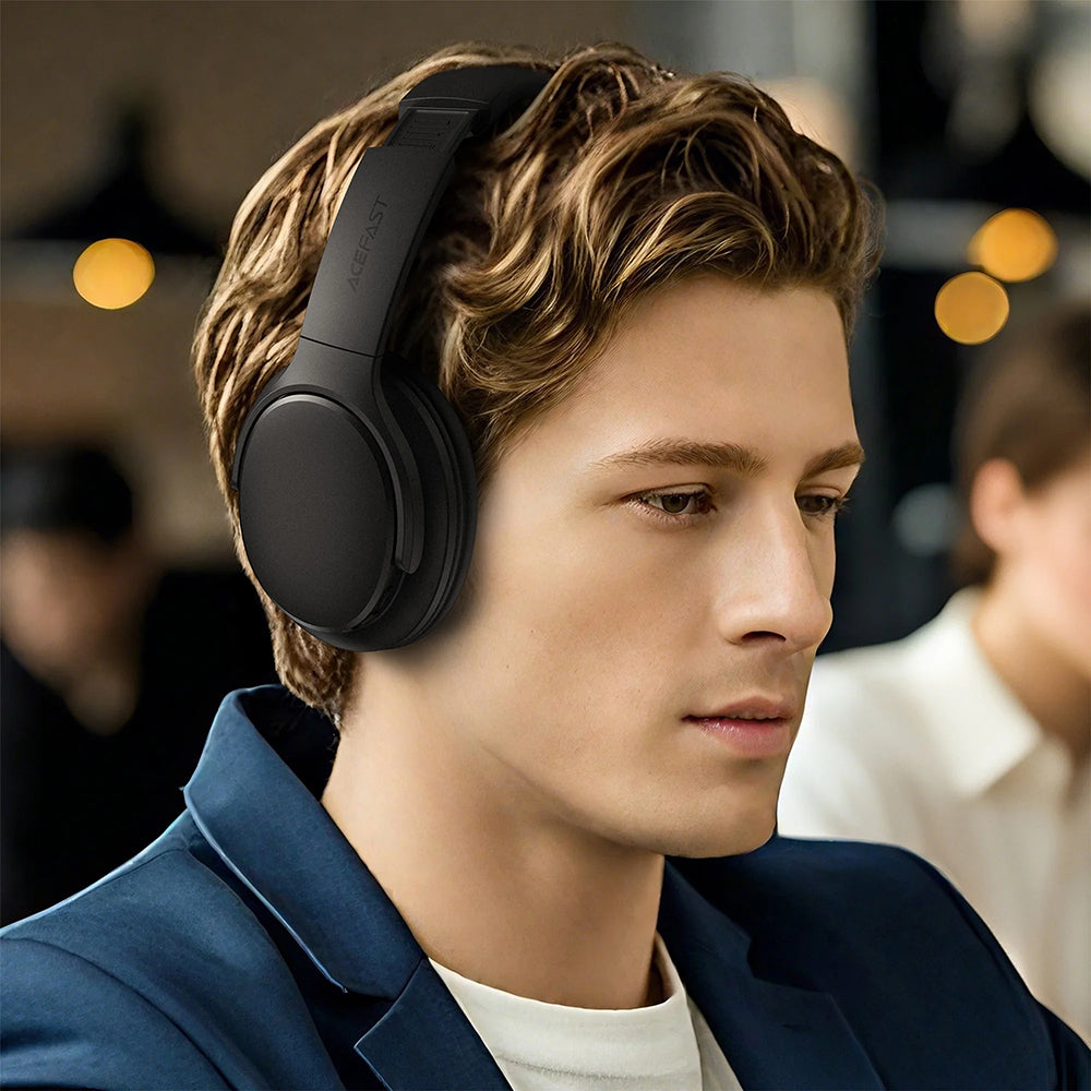 Handsfree Bluetooth Acefast H10, A2DP, Fekete