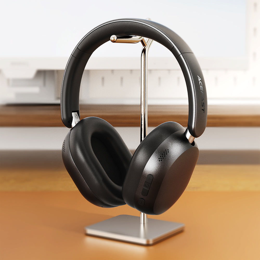 Handsfree Bluetooth Acefast H12, A2DP, ANC, Fekete