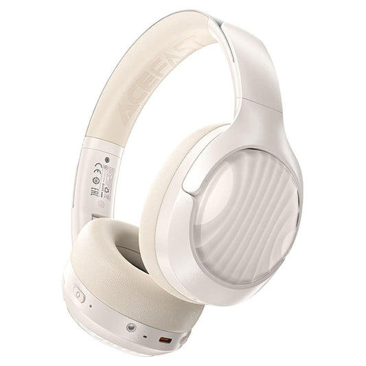 Handsfree Bluetooth Acefast H5, A2DP, ANC, Fehér