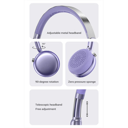 Handsfree Bluetooth Acefast H8, A2DP, ANC, Lila
