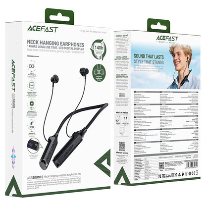 Handsfree Bluetooth Acefast N6, A2DP, Fekete