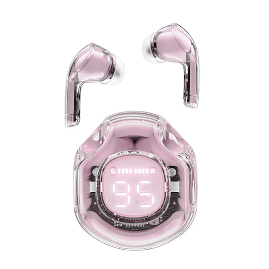 Handsfree Bluetooth Acefast T8, TWS, Rózsaszín
