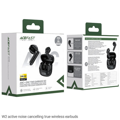 Handsfree Bluetooth Acefast W2, TWS, Fekete
