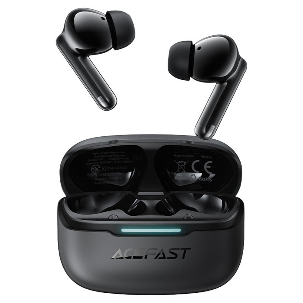Handsfree Bluetooth Acefast W5, TWS, ANC, Fekete