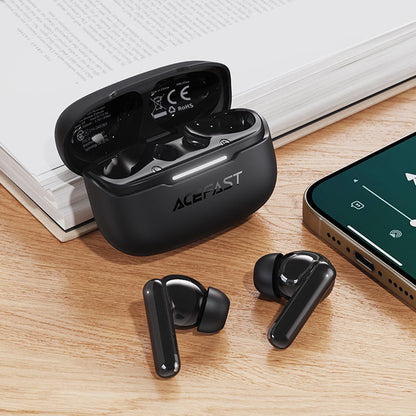 Handsfree Bluetooth Acefast W5, TWS, ANC, Fekete
