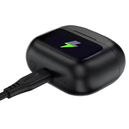 Handsfree Bluetooth Acefast W6, TWS, ANC, Fekete