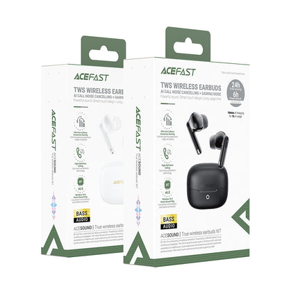 Handsfree Bluetooth Acefast W7, TWS, Fekete