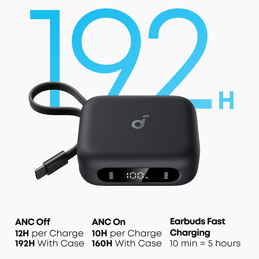 Handsfree Bluetooth Anker P41i, TWS, ANC, Fekete A3937G11