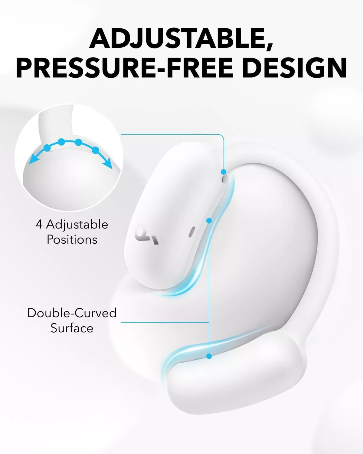 Handsfree Bluetooth Anker SoundCore AeroFit 2, TWS, Fehér A3874G21