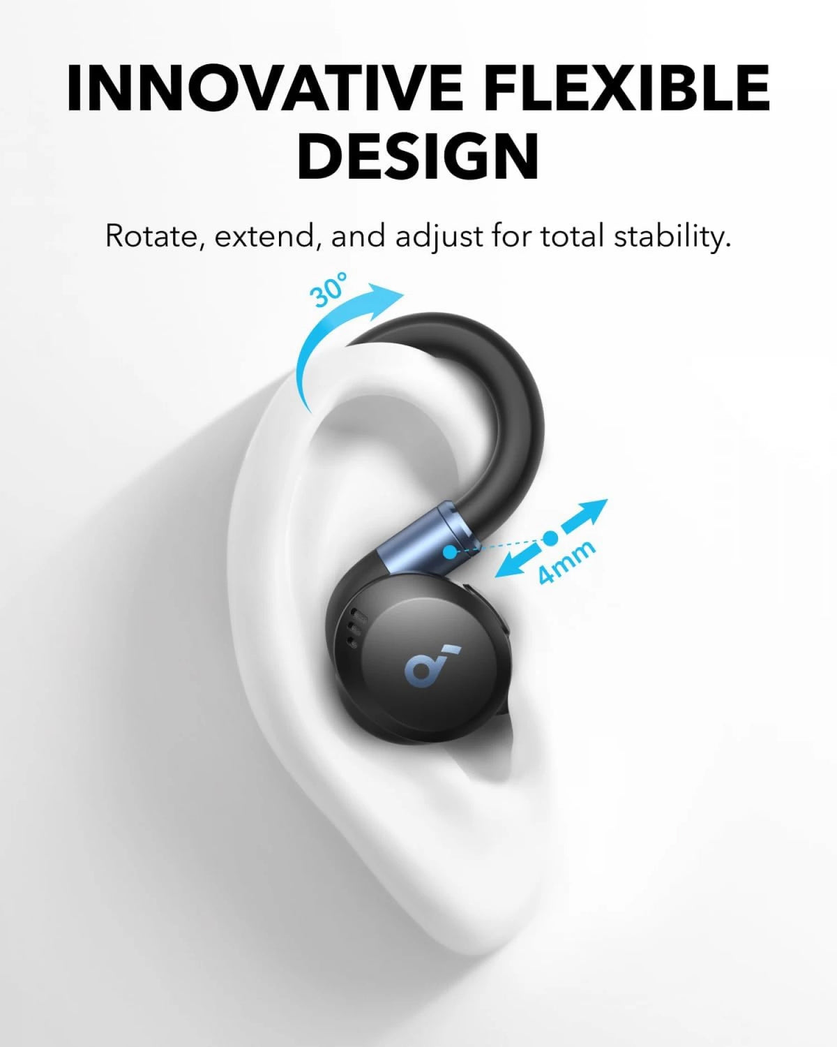 Anker Soundcore Sport X20 Bluetooth-os kihangosító, TWS, ANC, fekete A3968G11