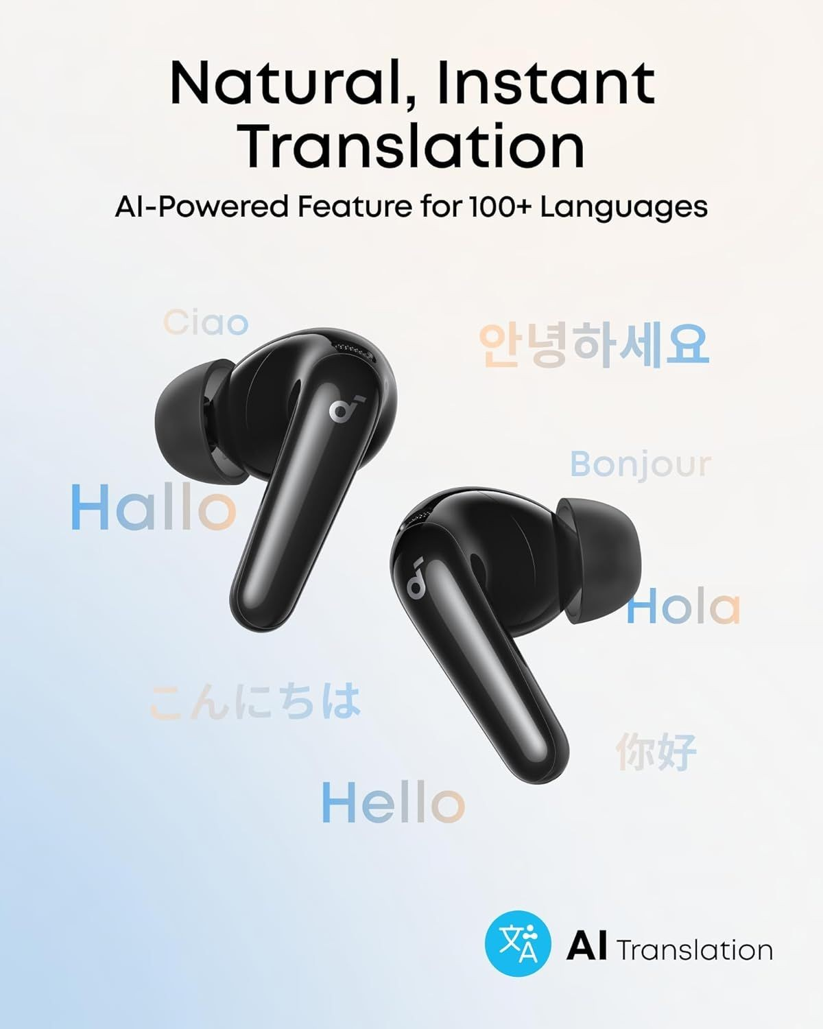 Handsfree Bluetooth Anker Soundcore R60i, TWS, ANC, Fekete D1202G11