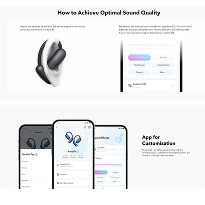 Handsfree Bluetooth Anker SoundCore AeroFit 2, TWS, Kék A3874G31