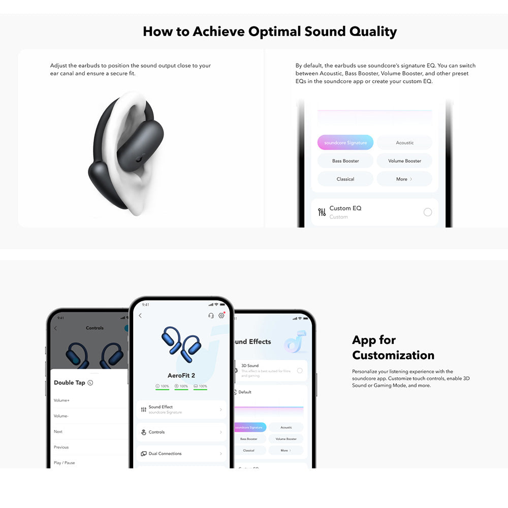Handsfree Bluetooth Anker SoundCore AeroFit 2, TWS, Zöld A3874G61