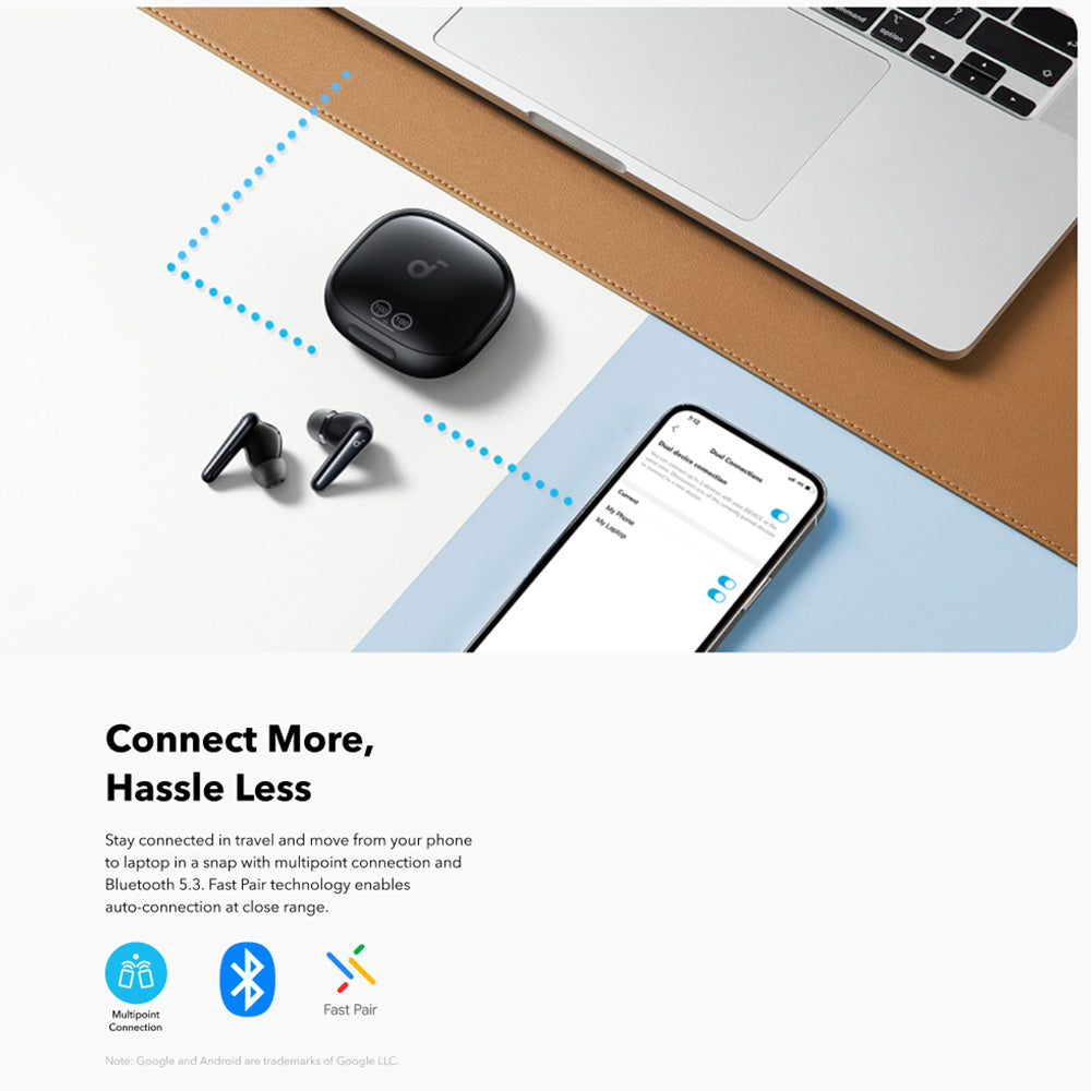 Handsfree Bluetooth Anker SoundCore Liberty 4 Pro NC, TWS, ANC, Fekete A3954GF1