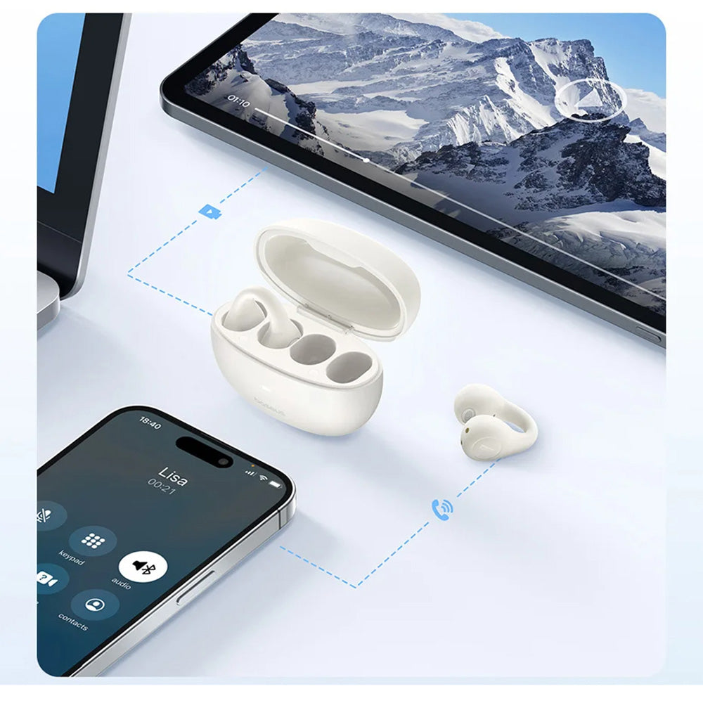 Handsfree Bluetooth Baseus AirGo AS01, TWS, Fehér A00069101223-00