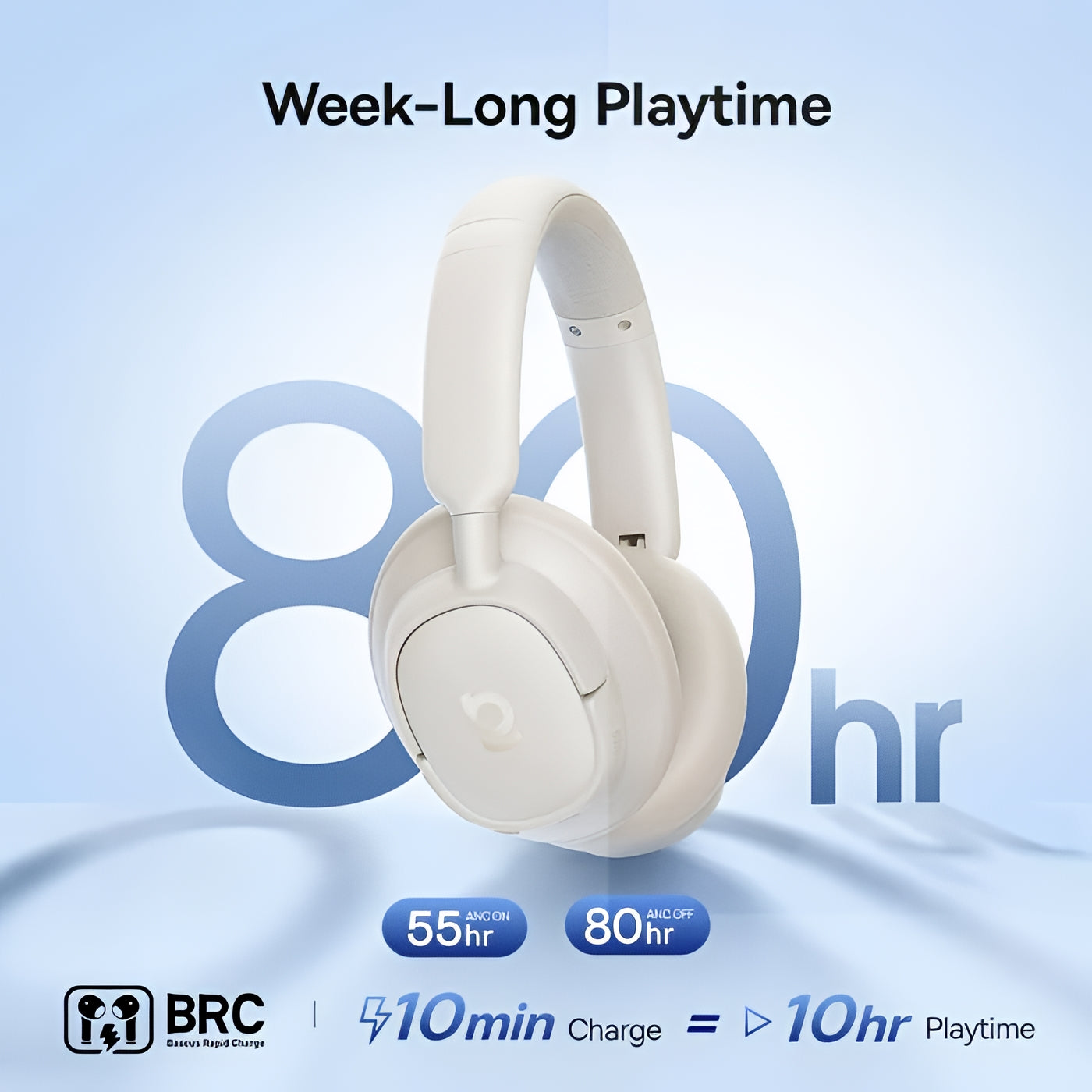 Handsfree Bluetooth Baseus Bass BH1 NC, MultiPoint, A2DP, ANC, Fehér A0203702
