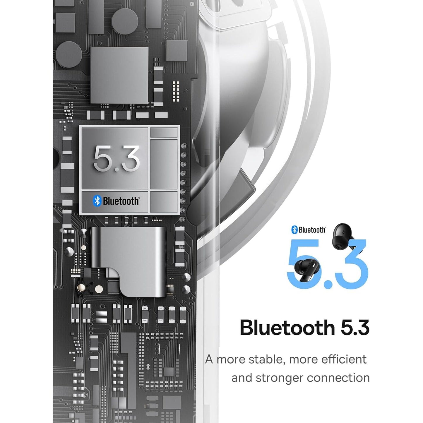 Handsfree Bluetooth Baseus Bowie E20, TWS, Fekete