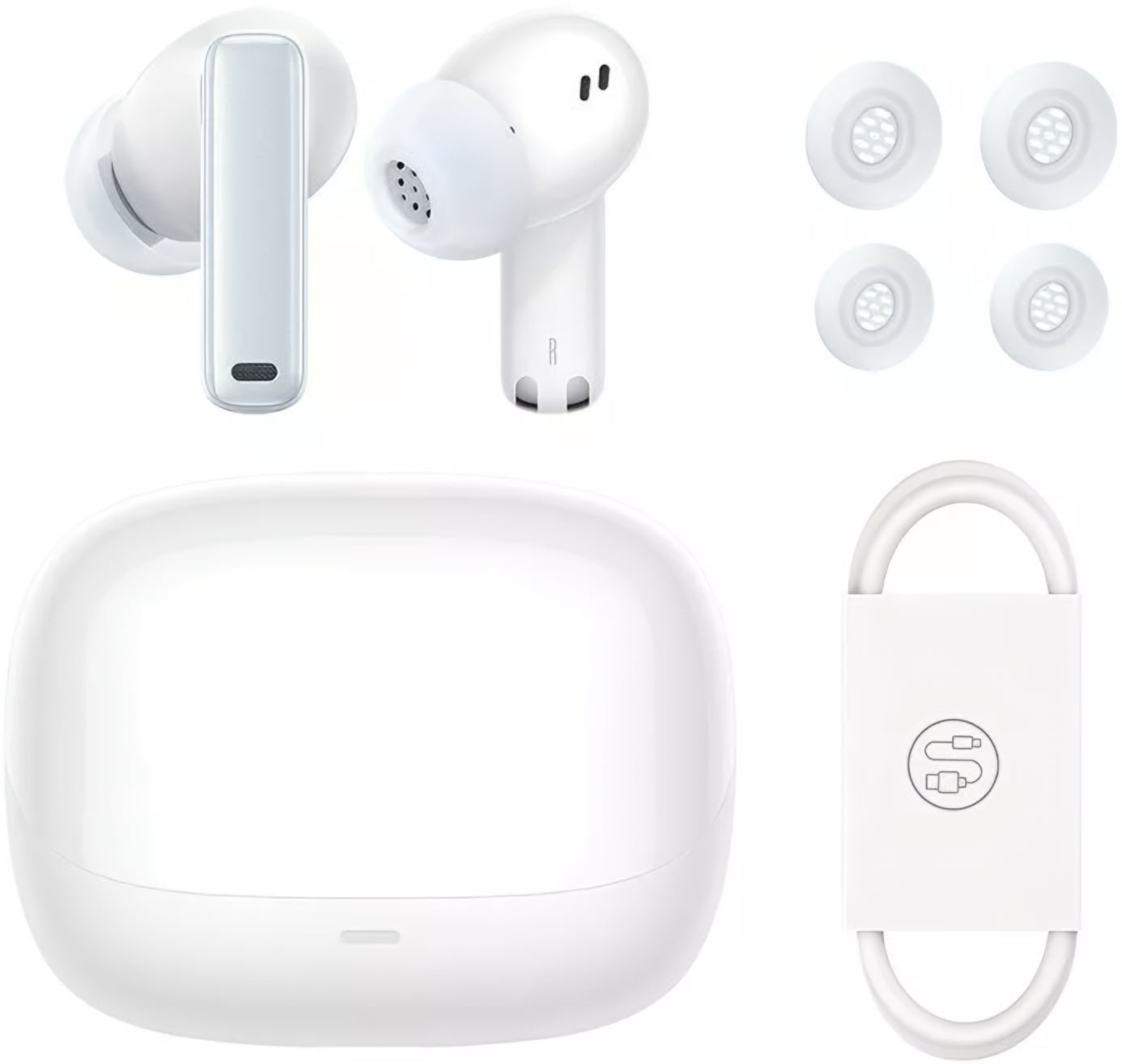 Handsfree Bluetooth Baseus Bowie M2s, TWS, ANC, Fehér NGTW350102