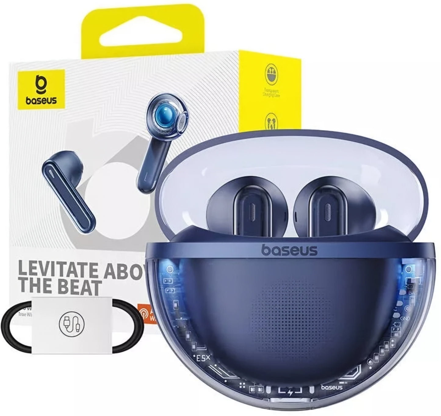 Handsfree Bluetooth Baseus Bowie E5x, TWS, Kék A00060101323-00