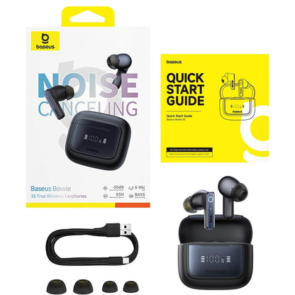 Handsfree Bluetooth Baseus Bowie 35, TWS, Fekete A00073800123-00