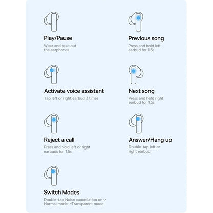 Handsfree Bluetooth Baseus Bowie M2, TWS, Fehér A00024000221-Z1