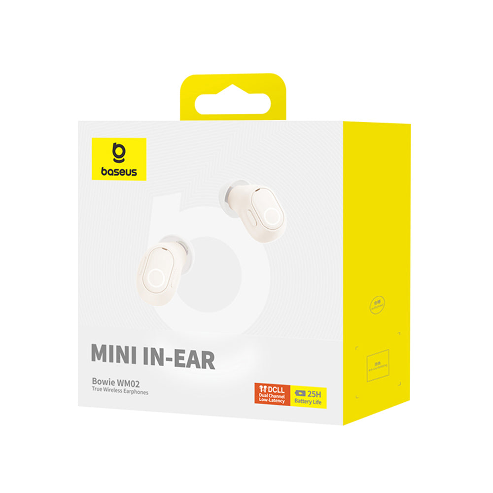 Handsfree Bluetooth Baseus Bowie WM02, TWS, Fehér NGTW370202