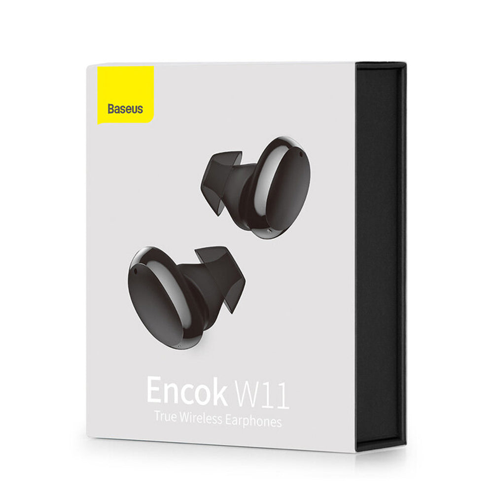 Handsfree Bluetooth Baseus Encok W11, TWS, Fekete NGTW060001