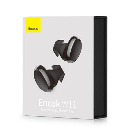 Handsfree Bluetooth Baseus Encok W11, TWS, Fekete NGTW060001