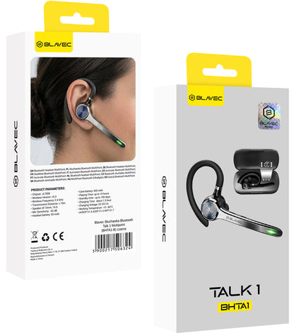 Blavec Talk 1 Bluetooth kihangosító, MultiPoint, A2DP, fekete