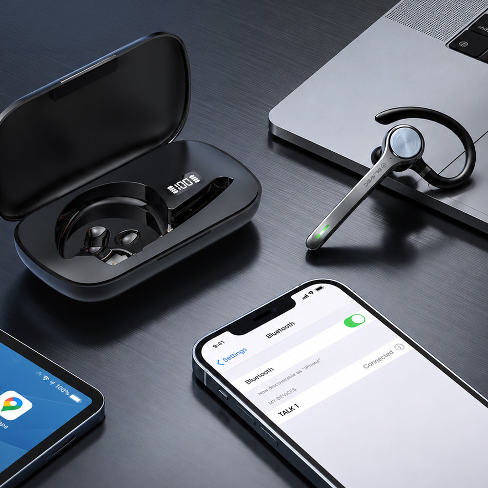 Blavec Talk 1 Bluetooth kihangosító, MultiPoint, A2DP, fekete