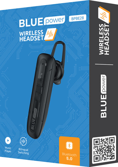 Handsfree Bluetooth Bluetooth Blue Power BPBE28, A2DP, Black 
