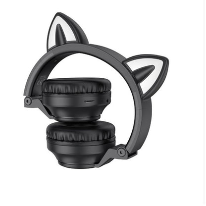 Handsfree Bluetooth Borofone BO18 Cat Ear, A2DP, Fekete