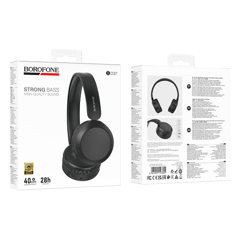 Borofone BO37 Marvellous Bluetooth kihangosító, A2DP, Fekete