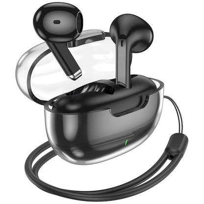 Handsfree Bluetooth Borofone BW46 Ice Flake, TWS, Fekete