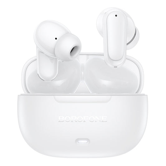 Borofone BW96 Mellow Bluetooth kihangosító, TWS, Fehér