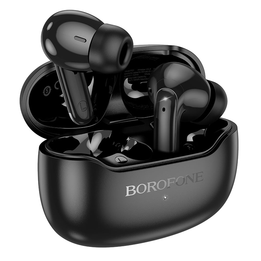 Handsfree Bluetooth Borofone FQ1 Shine, TWS, Fekete