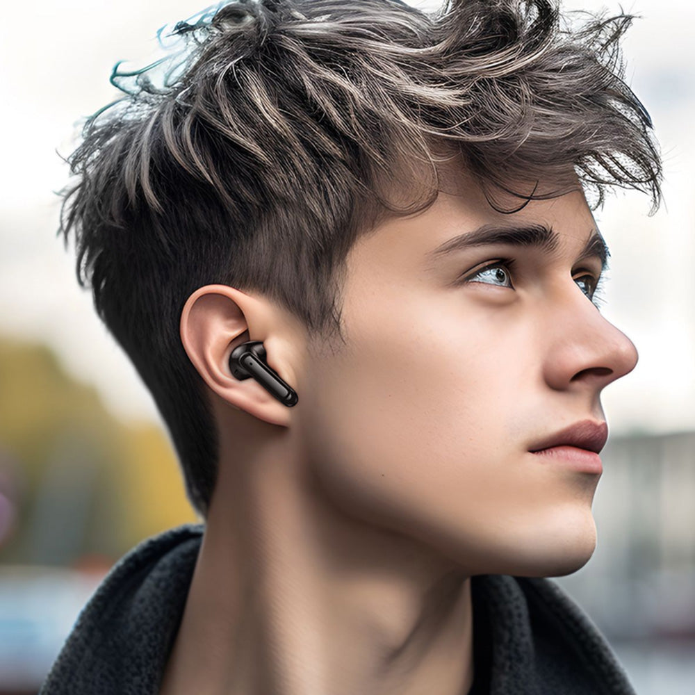 Handsfree Bluetooth Borofone FQ1 Shine, TWS, Fekete