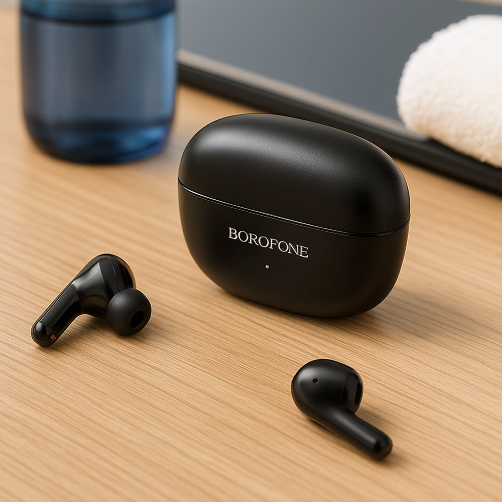 Handsfree Bluetooth Borofone FQ1 Shine, TWS, Fekete