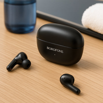 Handsfree Bluetooth Borofone FQ1 Shine, TWS, Fekete