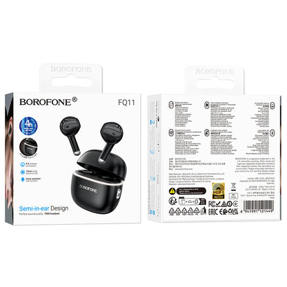 Handsfree Bluetooth Borofone FQ11 Sound, TWS, Fekete