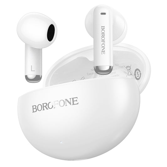 Borofone FQ12 Nice Bluetooth kihangosító, TWS, Fehér