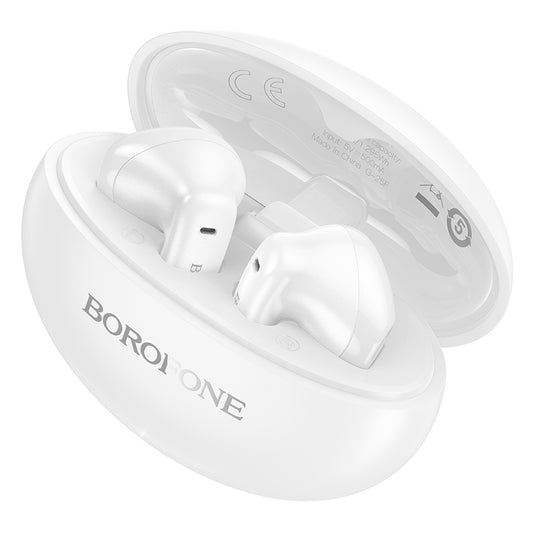 Borofone FQ12 Nice Bluetooth kihangosító, TWS, Fehér