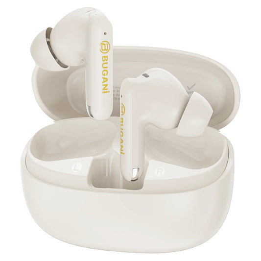 Bluetooth kihangosító Bugani Freebuds B20, TWS, ANC, Világos krém