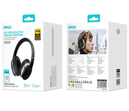 Bluetooth kihangosító BWOO BO-BW587, A2DP, ANC, Fekete