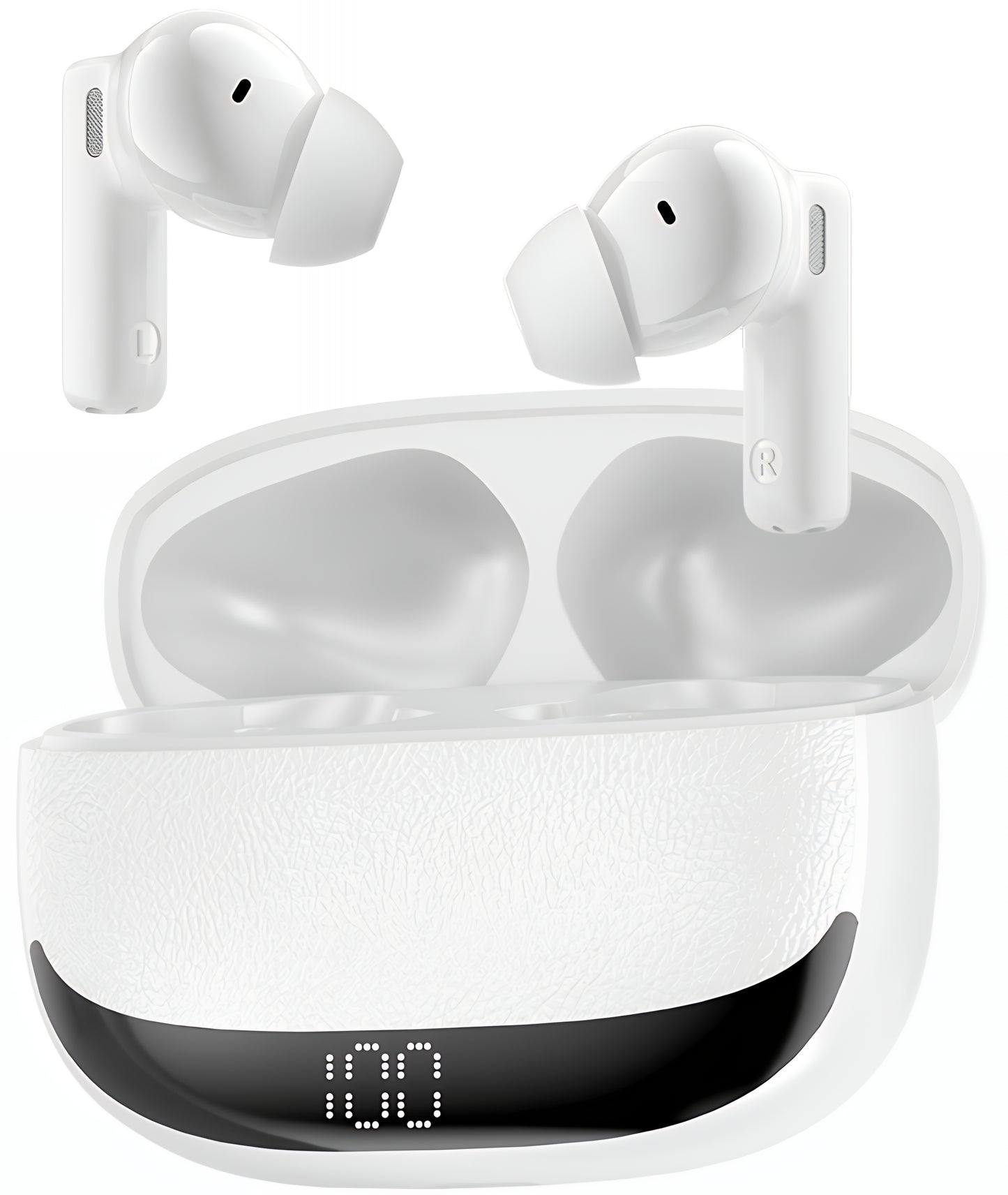 Bluetooth kihangosító BWOO BW40, TWS, ANC, Fehér