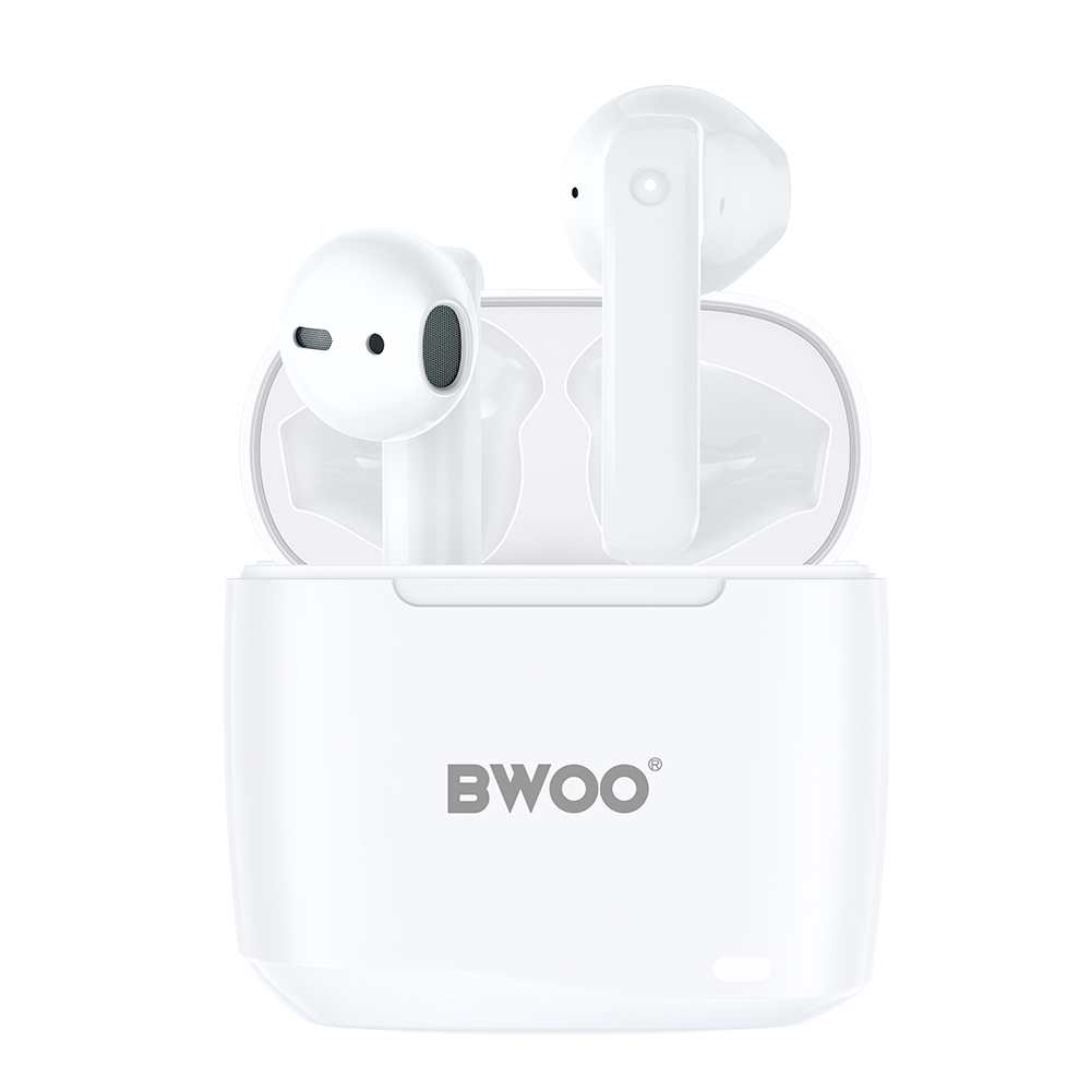 Bluetooth kihangosító BWOO BW94, TWS, Fehér