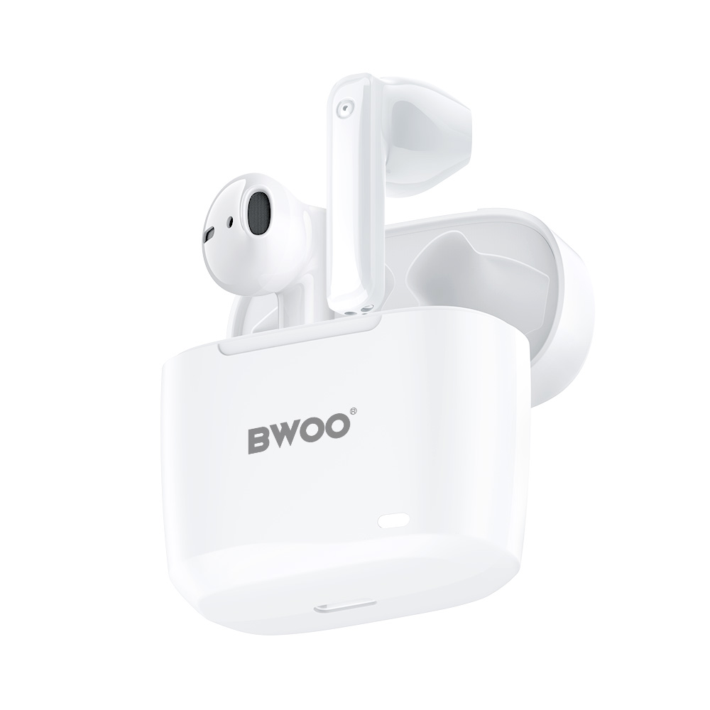 Bluetooth kihangosító BWOO BW94, TWS, Fehér