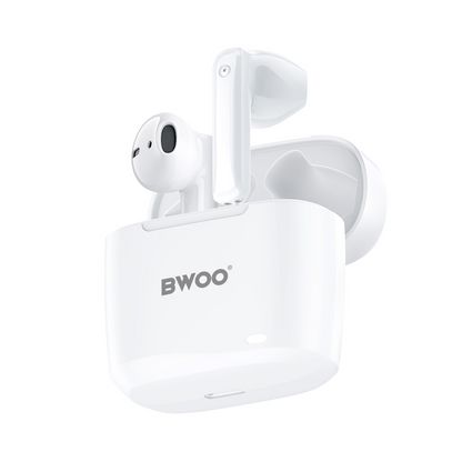 Bluetooth kihangosító BWOO BW94, TWS, Fehér